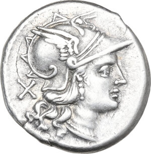 obverse: Anonymous. AR Denarius, after 157-156 BC