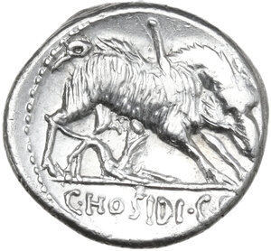 C. Hosidius C. f. Geta. AR Denarius, 68 BC