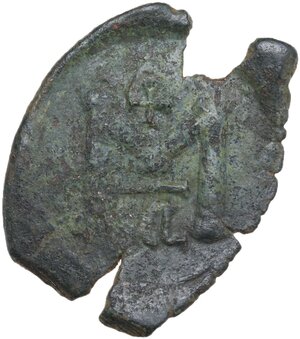 reverse: Constans II (641-668).. AE Follis. Syracuse mint. Dated IY 11 (652/3)