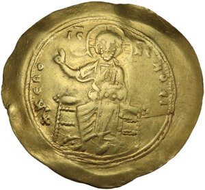 obverse: Alexius I Comnenus, post-reform coinage (1092-1118).. AV Hyperpyron Nomisma. Thessalonica mint. Struck 1092/3-1118