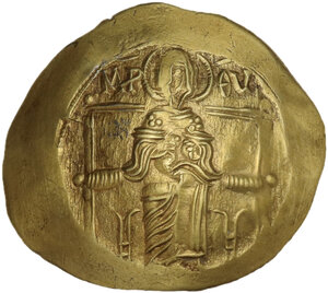 obverse: Isaac II Angelus, First reign (1185-1195).. AV Hyperpyron. Constantinople mint