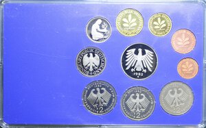 obverse: GERMANIA SET 10 MONETE 1982 G IN CONFEZIONE PROOF