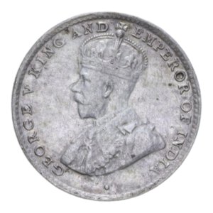 obverse: CEYLON GIORGIO V 10 CENTS 1920 AG. 1,18 GR. BB-SPL