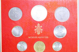 reverse: VATICANO SET 8 MONETE 1970 IN FOLDER CON AG. FDC