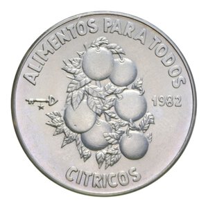 obverse: CUBA PESO 1982 FAO NI. 11,54 GR. FDC