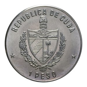 reverse: CUBA PESO 1982 FAO NI. 11,54 GR. FDC