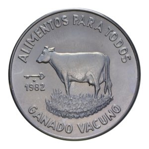 obverse: CUBA PESO 1982 FAO NI. 11,41 GR. FDC