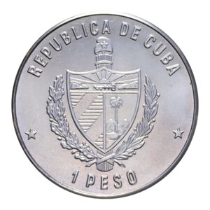 reverse: CUBA PESO 1982 FAO NI. 11,41 GR. FDC