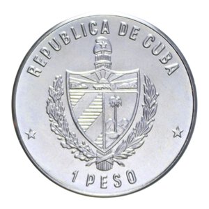 reverse: CUBA PESO 1983 FAO NI. 11,40 GR. FDC