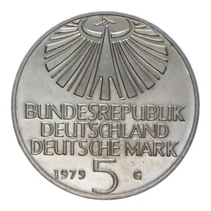 reverse: GERMANIA 5 MARK 1979 G NI. 10 GR. FDC 