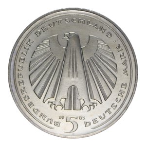 reverse: GERMANIA 5 MARK 1985 G NI. 9,92 GR. FDC