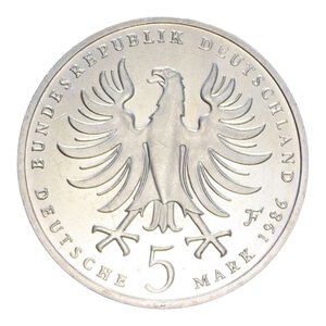 reverse: GERMANIA 5 MARK 1986 F NI. 10,02 GR. PROOF (SEGNETTI)