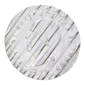 obverse: GRECIA 10 DRACME 1959 NI. 10 GR. ANNULLATO