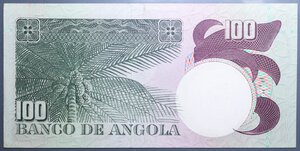 obverse: ANGOLA 100 ESCUDOS 1973 SUP