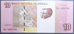 reverse: ANGOLA 10 KWANZAS 2012 FDS