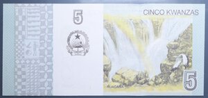 obverse: ANGOLA 5 KWANZAS 2012 FDS