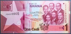 reverse: GHANA 1 CEDI 2019 FDS