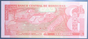 obverse: HONDURAS 1 LEMPIRA 2016 FDS