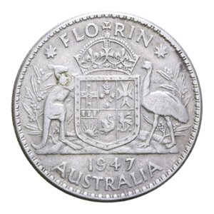 reverse: AUSTRALIA GIORGIO VI FLORIN 1947 AG. 11,23 GR. BB