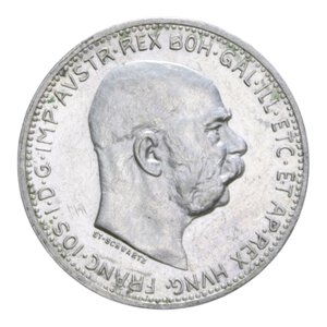 obverse: AUSTRIA 1 CORONA 1915 AG. 5 GR. BB-SPL (COLPETTO)