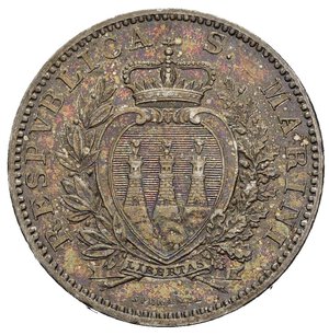obverse: SAN MARINO. Vecchia monetazione. 2 lire 1906. Roma. Ag. Gig. 26. qFDC