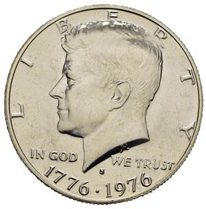 obverse: STATI UNITI. 1/2 Dollaro 1976. Ag. FDC