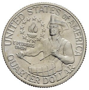 reverse: STATI UNITI. 1/4 Dollaro 1976. Ag. FDC