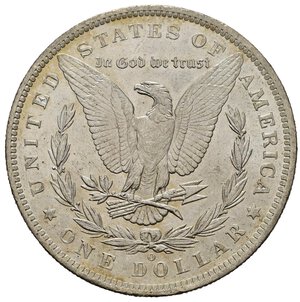 obverse: STATI UNITI. Dollaro Morgan 1885 O. Ag. qFDC