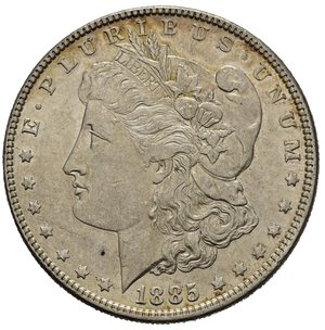 reverse: STATI UNITI. Dollaro Morgan 1885. Ag. SPL-FDC