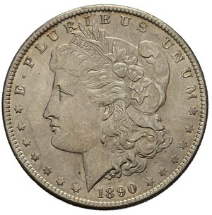 reverse: STATI UNITI. Dollaro Morgan 1890. Ag. SPL-FDC