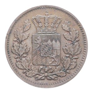 obverse: GERMANIA BAVARIA 2 PFENNIG 1870 CU. 2,54 GR. SPL