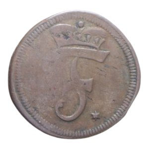 obverse: GERMANIA BRANDEBURG-BAYREUTH 1 HELLER 1738 CU. 0,74 GR. BB