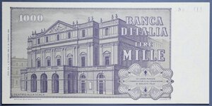 obverse: REPUBBLICA ITALIANA 1000 LIRE 6/9/1980 VERDI 2° TIPO RADAR RRR FDS