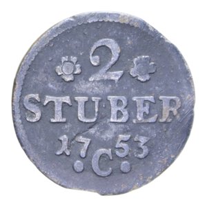 reverse: GERMANIA CLEVES 2 STUBER 1753 C CU. 1,86 GR. BB