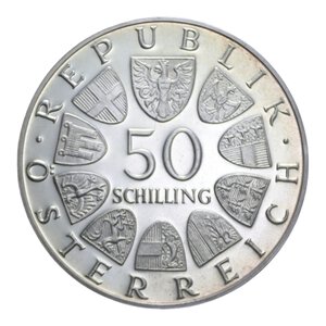 reverse: AUSTRIA 50 SCHILLING 1969 AG. 20,04 GR. PROOF