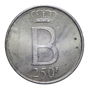 reverse: BELGIO 250 FRANCS 1976 AG. 24,88 GR. SPL 