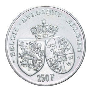 reverse: BELGIO 250 FRANCS 1995 AG. 18,91 GR. qFDC