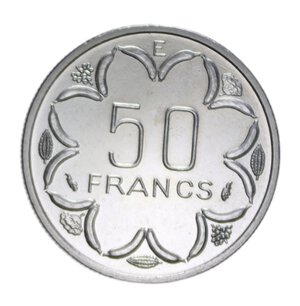 reverse: CAMEROON 50 FRANCS 1976 PARIGI ESSAI (PROVA) NI. 4,68 GR. FDC