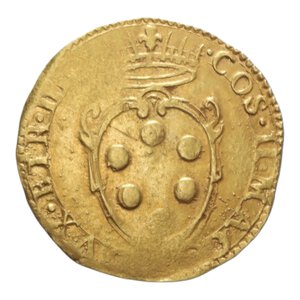 obverse: FIRENZE COSIMO II DE MEDICI (1608-1621) DOPPIA II SERIE  AU. 6,76 GR. MIR 253 R BB+ (DEBOLEZZE)