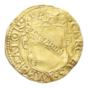 obverse: LUCCA REPUBBLICA (XVI SEC.) SCUDO D ORO DEL SOLE 1552 AU. 3,36 GR. MIR 185/5 SEGNO 49 BB+