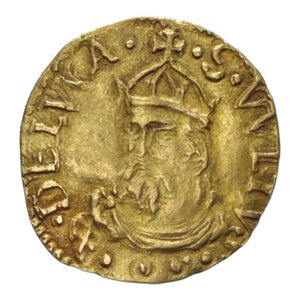 reverse: LUCCA REPUBBLICA (XVI SEC.) SCUDO D ORO DEL SOLE 1552 AU 3,31 GR MIR 185/3 SEGNO 38 (?) R BB+