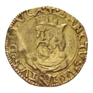 reverse: LUCCA REPUBBLICA (XVI SEC.) SCUDO D ORO DEL SOLE AU 3,17 GR MIR 179/5 SEGNO 11  BB-SPL (ONDULATO FRATTURA)