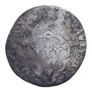 obverse: MACERATA PAOLO III (1534-1549) PAOLO O GIULIO R AG. 2,70 GR. MB-BB