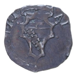 obverse: MASSA DI LUNIGIANA ALBERICO CYBO MALASPINA (1559-1568) QUATTRINO RRRRR CU. 0,58 GR. qBB