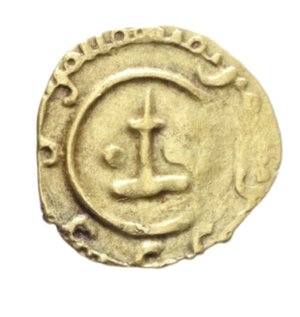 obverse: MESSINA RUGGERO I (1072-1101) TARI  AU. 1,16 GR. MIR 7 R (ZECCA MESSINA O PALERMO) BB