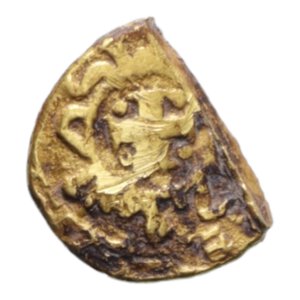 reverse: MESSINA FEDERICO II (1197-1250) MULTIPLO DI TARI  FRAZIONATO AU. 1,66 GR. MIR 62 RRR MB+