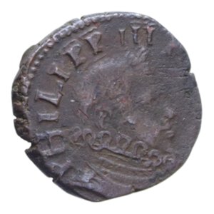 obverse: MILANO FILIPPO III (1598-1621) QUATTRINO CU. 2,53 GR. BB