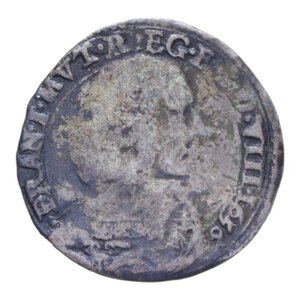 obverse: MODENA FRANCESCO I D ESTE (1629-1658) MEZZA LIRA 1656 R MI. 3,43 GR. MB+