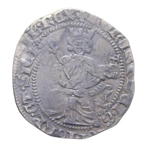 reverse: NAPOLI ROBERTO D ANGIO (1309-1343) GIGLIATO AG. 2,93 GR. BB+ (FALSO)