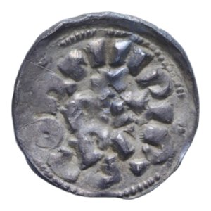 obverse: PAVIA OTTONE III (983-1002) DENARO AG. 1,09 GR. MIR 831 BB+